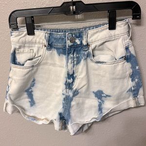 pacsun tie-dye jean shorts